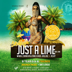 Just a Lime Brunch Bahamas Carnival Friday May 19, 2023 at it is what it is Sky Juice Bar
