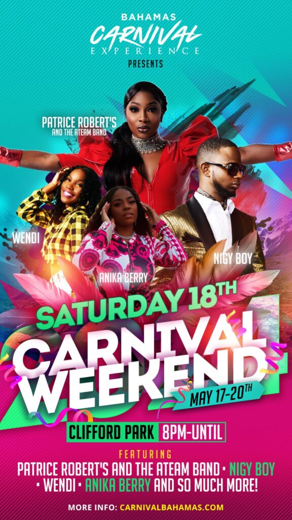 Bahamas Carnival Mas in Paradise 2024  Weekend events May 16-20